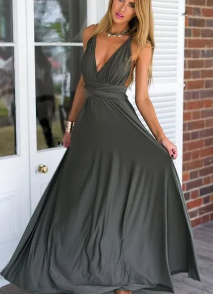 Casual Dresses ROSEWOOD Floor Length LONG Maxi Infinity Dress Convertible Formal Wrap Sexy Bridesmaid Dress Evening Dress Wedding Cocktail 230419