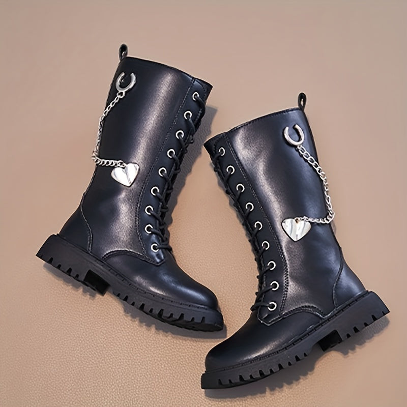 Trendy Cool Boots With Zipper For Girls, Lightweight Non Slip Boots For Indoor Outdoor Travel, Autumn And Winter