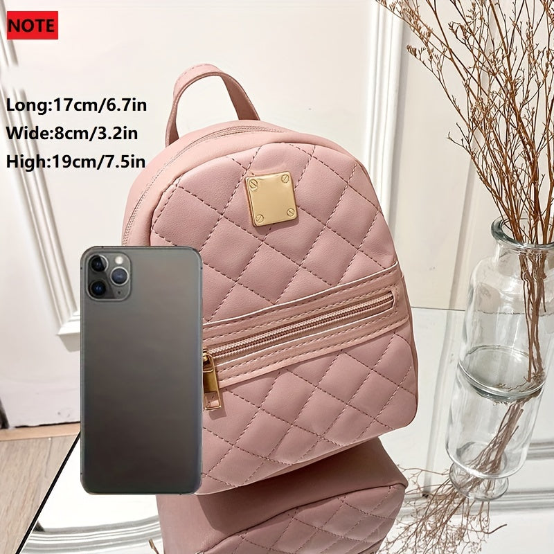 eybag - Cute Mini Small Size Women's Backpack, With Adjustable Strap, Zipper Casual Shoulder Bag, Mobile Casual Phone Bag, Casual Camera Bag, Lipstick Bag, Key Bag (17*8*19)cm