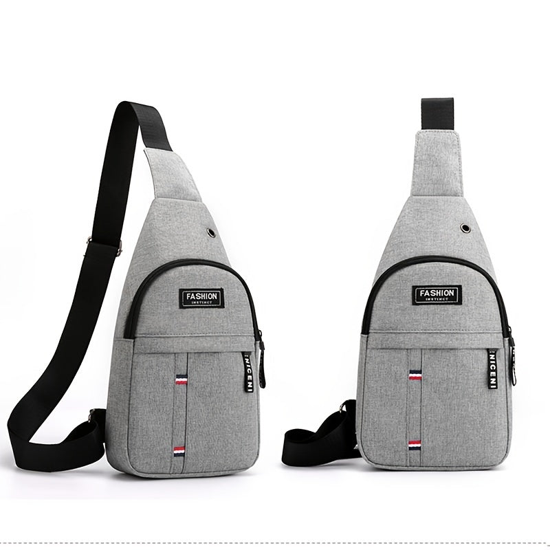 eybag - 1pc New Men's Chest Bag Crossbody Bag Travel Small Backpack Oblique Bag Men's Sports Bag