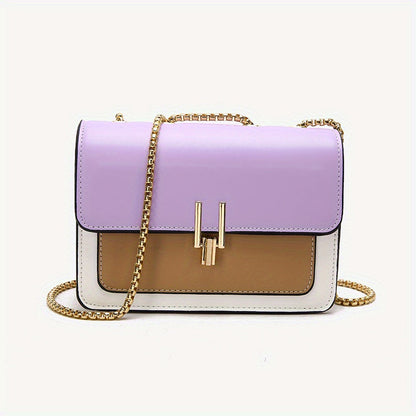 eybag - Fashion Flap Shoulder Bag, Women's Buckle Decor Crossbody Purse With Wide Strap