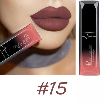 Christmas Lip Makeup 18 Color Super Matte Velvet Long Lasting Lipgloss Liquid Lipstick Lip Cream Gift For   Valentine's Day Gifts