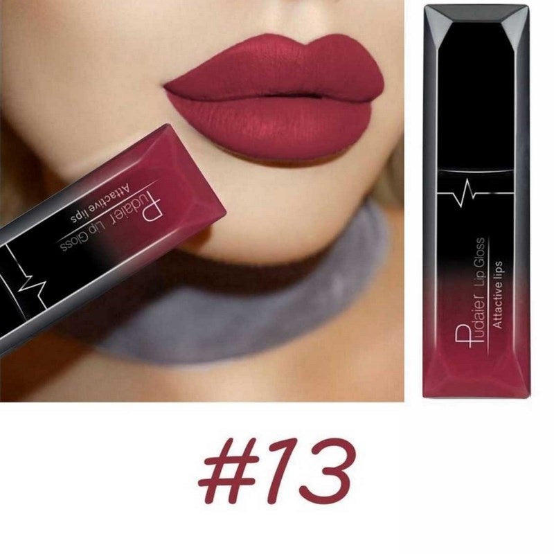 Christmas Lip Makeup 18 Color Super Matte Velvet Long Lasting Lipgloss Liquid Lipstick Lip Cream Gift For   Valentine's Day Gifts