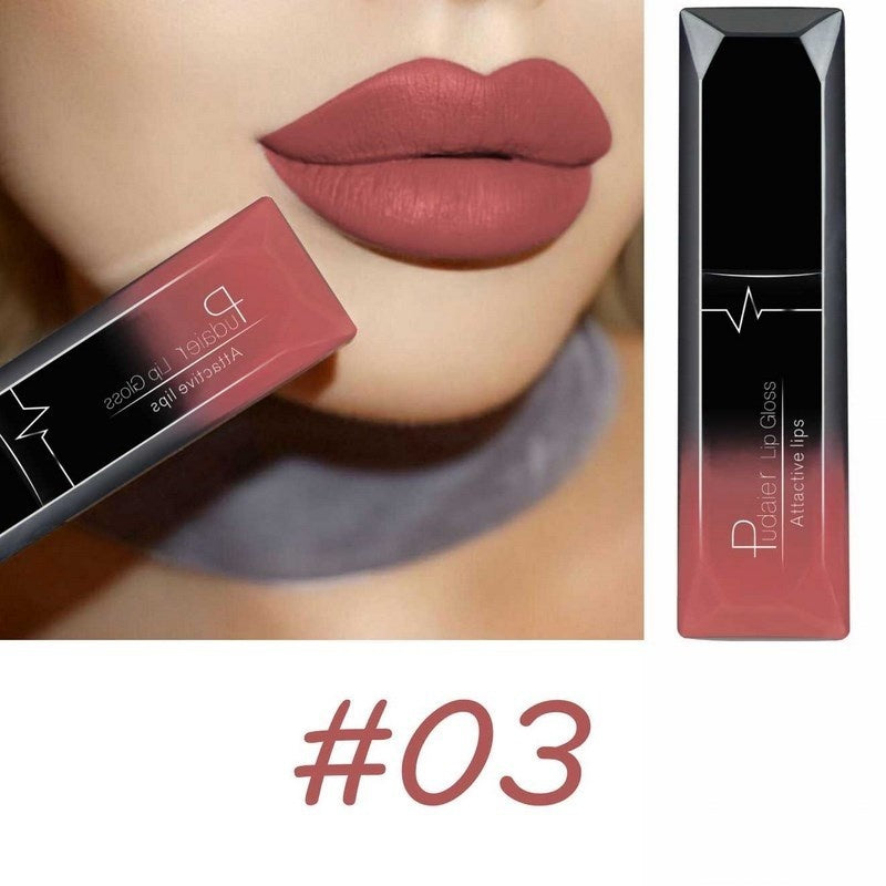 Christmas Lip Makeup 18 Color Super Matte Velvet Long Lasting Lipgloss Liquid Lipstick Lip Cream Gift For   Valentine's Day Gifts