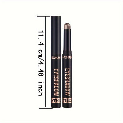 8 Colors Eyeshadow Stick, Pearly Glitter Matte Finish, Natural Long Lasting Waterproof Eyeshadow Stick For Music Festival