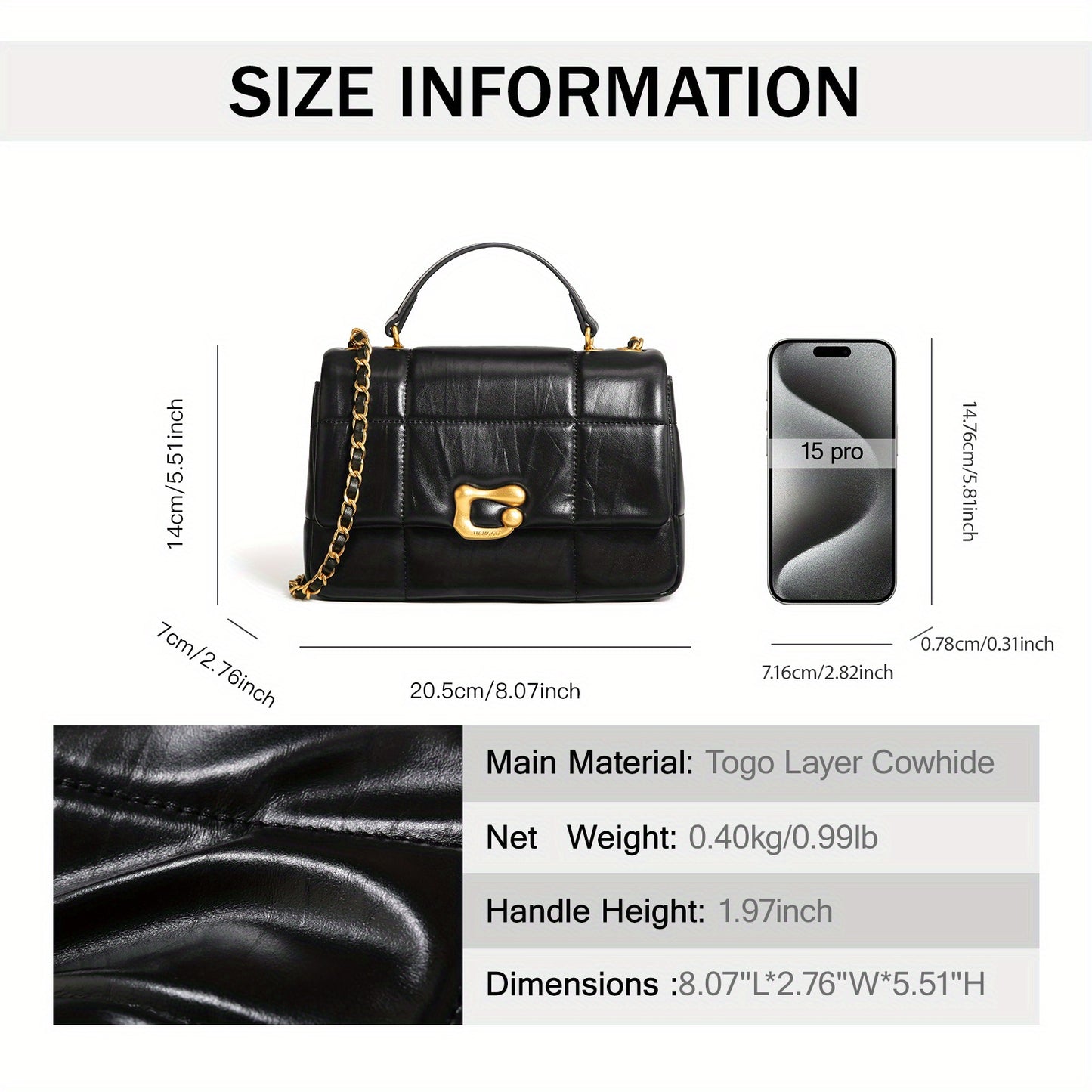 ITAMOOD new diamond chain small square bag senior sense of texture leather shoulder bag bag women's bag 80290