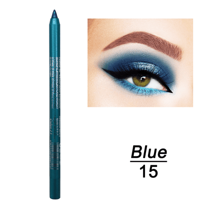 Vibrant Multi-Colored Metallic Smoky Eyeliner - Long-Lasting, Waterproof, Glitter Finish, Smudge-Proof, Easy to Apply Eye Makeup for Music Festival, Party, and Everyday Use