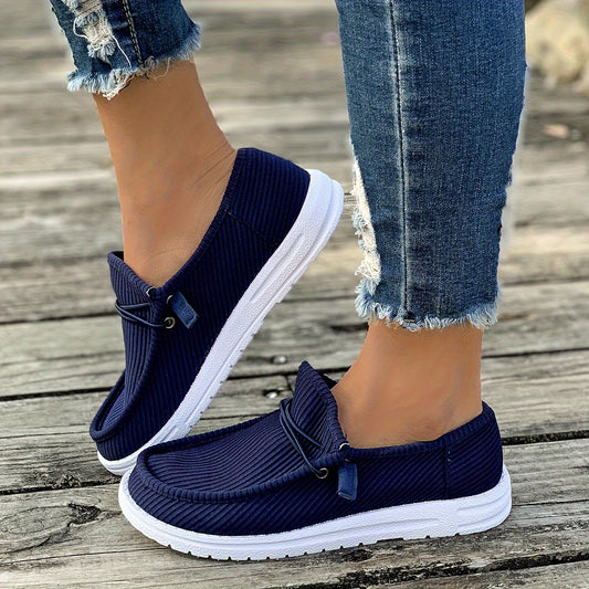 Stylish Women's Loafers - Ultra-Lightweight, Breathable, Comfortable Flat Slip-On Shoes with Soft Insoles, Perfect for Walking, Daily Casual Wear, and Travel - Low-Top, Elegant Design, Solid Colors