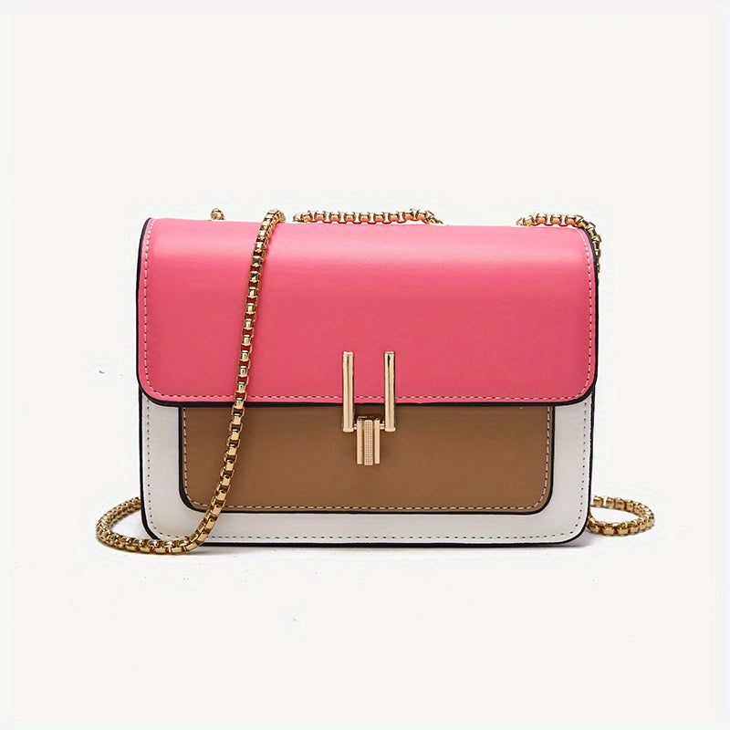 eybag - Fashion Flap Shoulder Bag, Women's Buckle Decor Crossbody Purse With Wide Strap