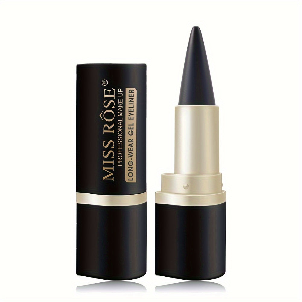 Single-Head Matte Waterproof Smudge-Proof Black Eyeliner Balm - Long-Lasting Eye Makeup Essential for Precise Definition - Easy to Apply and Remove