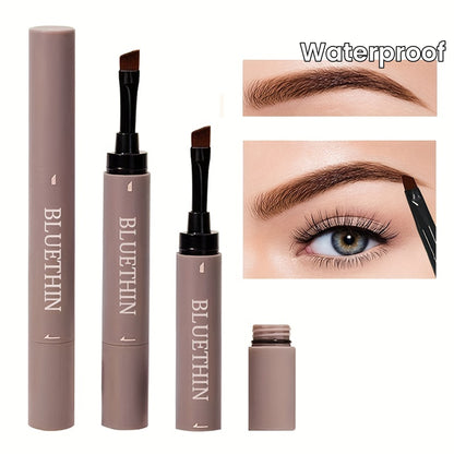 Double-ended Eyebrow Cream, Waterproof And Sweat Proof, Smudge Proof, Long Lasting Makeup Without Separation, Eyebrow Pencil With Matching Brush Eyebrow Pomade