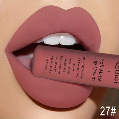 34 Colors Liquid Lipstick Waterproof Matte Nude Lipstick Pigment Red Long Lasting Lip Gloss Women Makeup Lip Gloss, Valentine's Day Gift