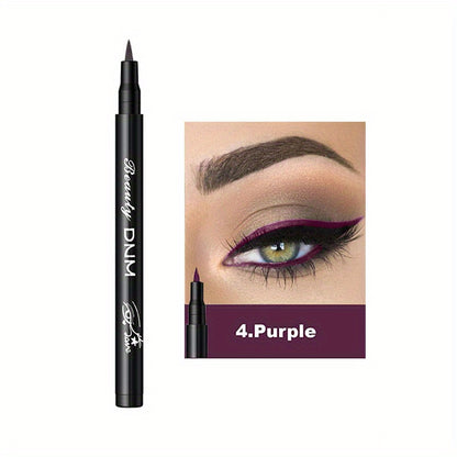 12 Colors Soft Matte Liquid Eyeliner Balm Pen - Long-Lasting, Smudge-Proof, Waterproof, Natural Look - Perfect for Music Festival and Everyday Use