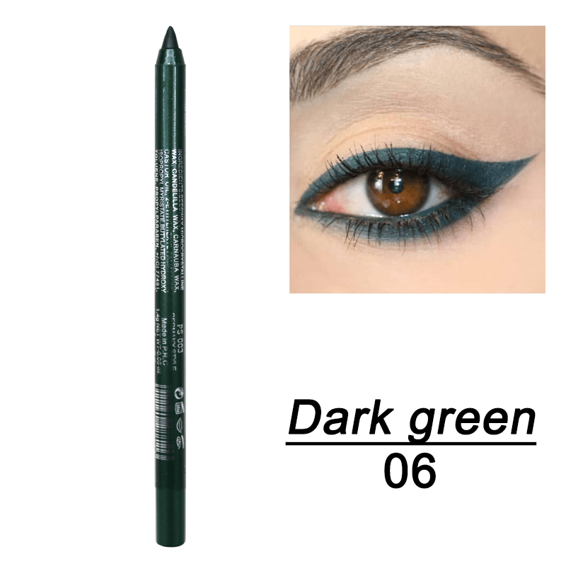 Vibrant Multi-Colored Metallic Smoky Eyeliner - Long-Lasting, Waterproof, Glitter Finish, Smudge-Proof, Easy to Apply Eye Makeup for Music Festival, Party, and Everyday Use