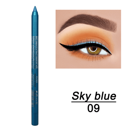 Vibrant Multi-Colored Metallic Smoky Eyeliner - Long-Lasting, Waterproof, Glitter Finish, Smudge-Proof, Easy to Apply Eye Makeup for Music Festival, Party, and Everyday Use