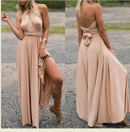 Casual Dresses ROSEWOOD Floor Length LONG Maxi Infinity Dress Convertible Formal Wrap Sexy Bridesmaid Dress Evening Dress Wedding Cocktail 230419