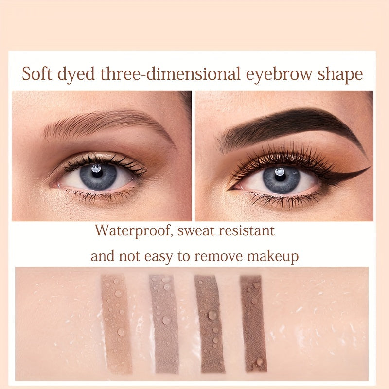 Double-ended Eyebrow Cream, Waterproof And Sweat Proof, Smudge Proof, Long Lasting Makeup Without Separation, Eyebrow Pencil With Matching Brush Eyebrow Pomade