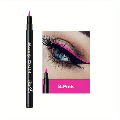 12 Colors Soft Matte Liquid Eyeliner Balm Pen - Long-Lasting, Smudge-Proof, Waterproof, Natural Look - Perfect for Music Festival and Everyday Use