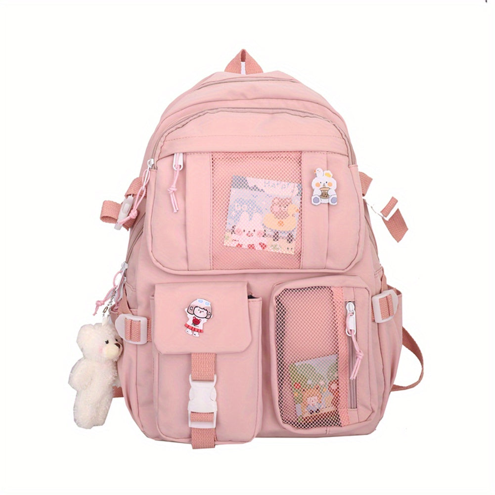 eybag - Women's Travel Backpack Women's Multi-Pocket Waterproof College School Bag Transparent Bag Large Capacity Laptop Backpack Reinforcement