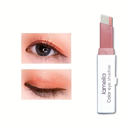 Lazy Eyeshadow Two Tone Gradient Glitter Eyeshadow Stick Waterproof Long Lasting Eye Makeup For Daily For Music Festival