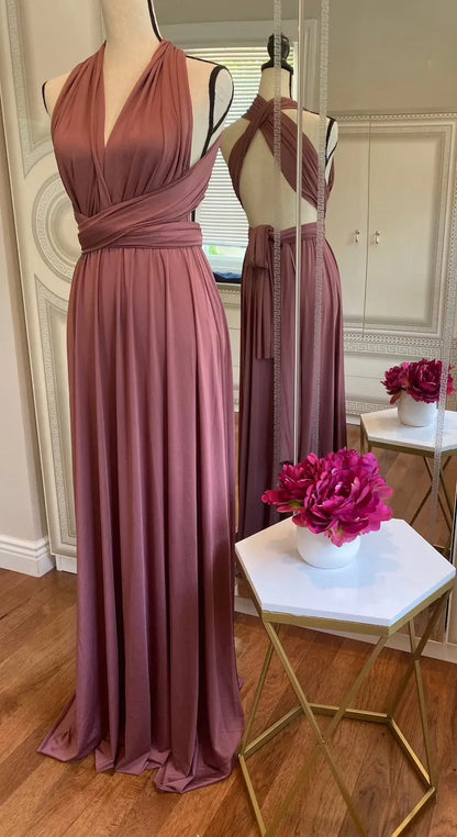 Casual Dresses ROSEWOOD Floor Length LONG Maxi Infinity Dress Convertible Formal Wrap Sexy Bridesmaid Dress Evening Dress Wedding Cocktail 230419