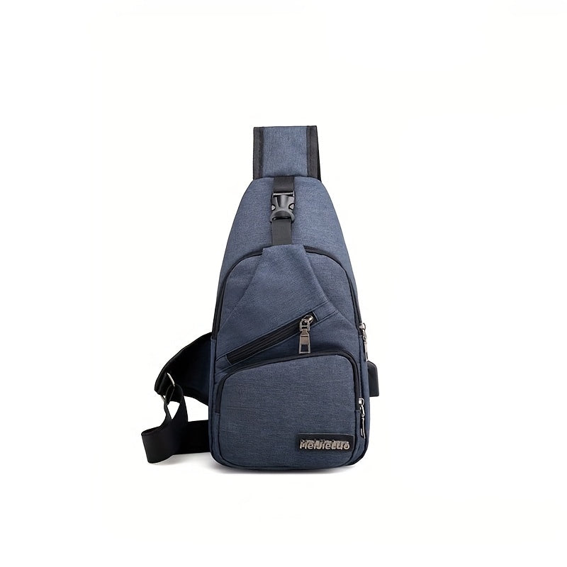 eybag - 1pc New Men's Chest Bag Crossbody Bag Travel Small Backpack Oblique Bag Men's Sports Bag