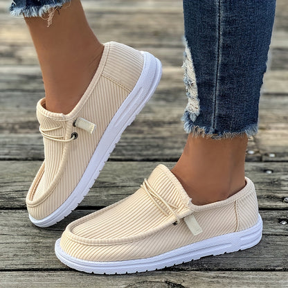 Stylish Women's Loafers - Ultra-Lightweight, Breathable, Comfortable Flat Slip-On Shoes with Soft Insoles, Perfect for Walking, Daily Casual Wear, and Travel - Low-Top, Elegant Design, Solid Colors