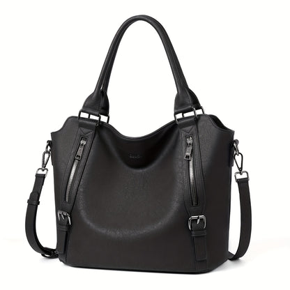 Luxurious Vegan Leather Hobo Handbag - Spacious, Stylish, and Cruelty-Free Large Ladies Shoulder Bag for Everyday Use