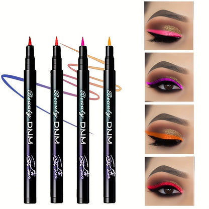 12 Colors Soft Matte Liquid Eyeliner Balm Pen - Long-Lasting, Smudge-Proof, Waterproof, Natural Look - Perfect for Music Festival and Everyday Use