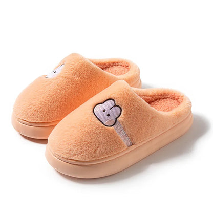 GAI Fashion slippers Winter new plush shoes Indoor warm brown gray pink women slippers eur36-41