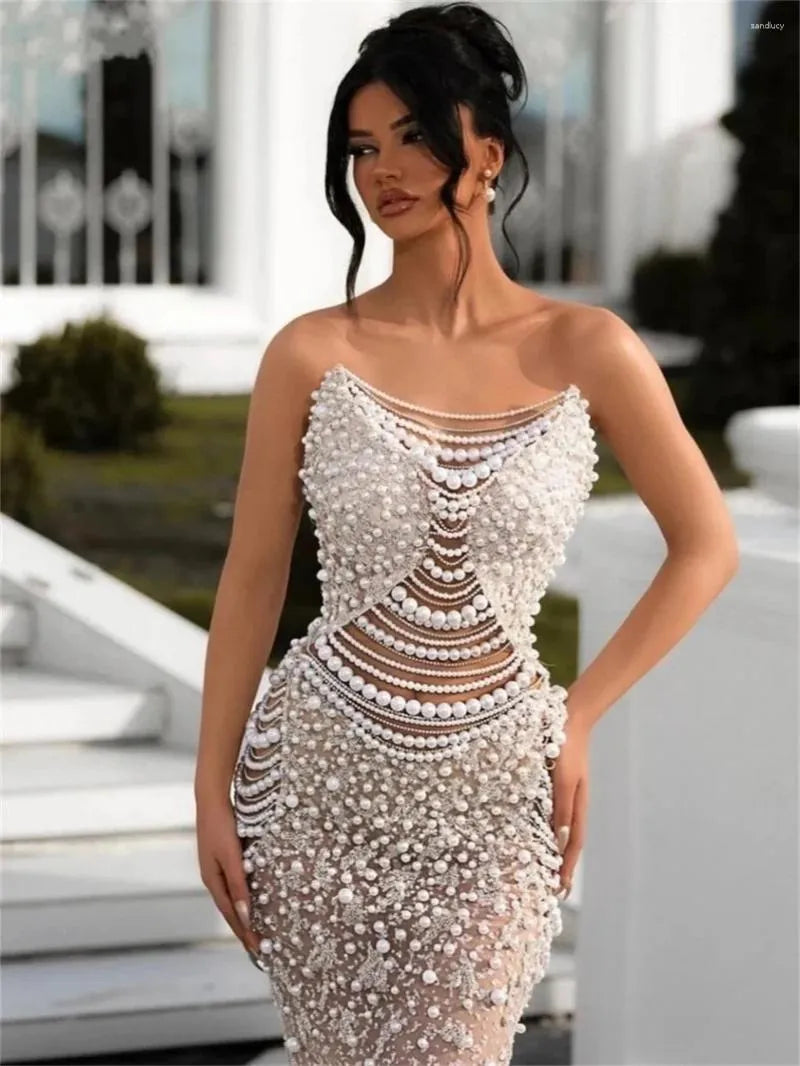 Casual Dresses Women Crystals Sparkly Rhinestones Sexy Hollow Out Maxi Long Dress Birthday Evening Party Celebrate Prom Elegant Gown