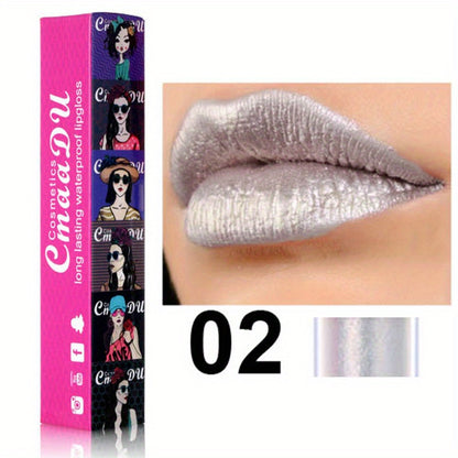 11 Color Lip Gloss, Metallic Shimmer Glitter Finish Lipstick, Long Lasting Waterproof Lip Stain Valentine's Day Gifts For Music Festival