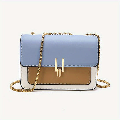 eybag - Fashion Flap Shoulder Bag, Women's Buckle Decor Crossbody Purse With Wide Strap