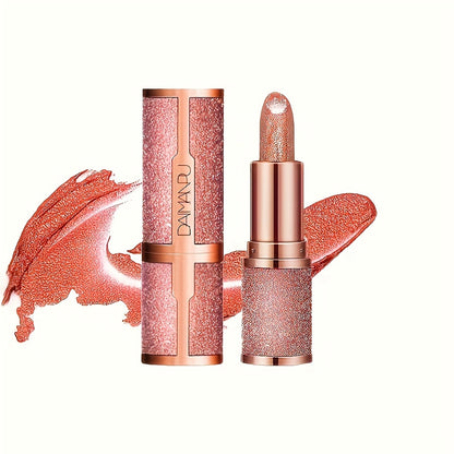 Starry Night Rose Pink Lipstick - Soft, Natural Gloss with Velvet Finish, Waterproof & Long-Lasting, Suitable for All Skin Types