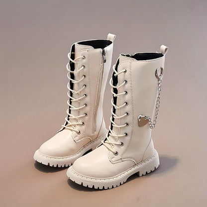 Trendy Cool Boots With Zipper For Girls, Lightweight Non Slip Boots For Indoor Outdoor Travel, Autumn And Winter