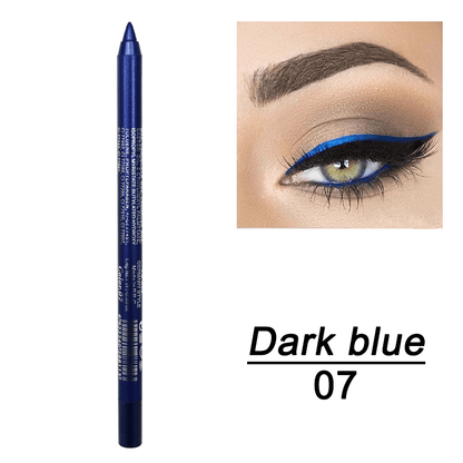 Vibrant Multi-Colored Metallic Smoky Eyeliner - Long-Lasting, Waterproof, Glitter Finish, Smudge-Proof, Easy to Apply Eye Makeup for Music Festival, Party, and Everyday Use