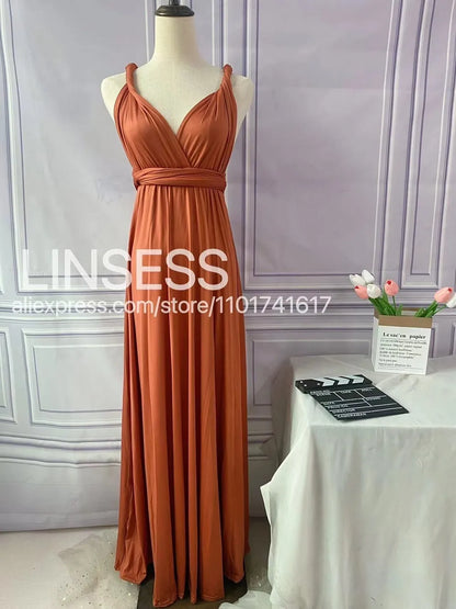 Casual Dresses ROSEWOOD Floor Length LONG Maxi Infinity Dress Convertible Formal Wrap Sexy Bridesmaid Dress Evening Dress Wedding Cocktail 230419