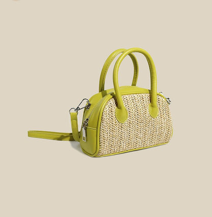 eybag Summer Beach Plaited Straw Bags Eco Friendly Handwoven Casual Totes Top Handle Handbag Simple Design Crossbody Bags