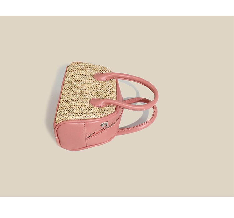 eybag Summer Beach Plaited Straw Bags Eco Friendly Handwoven Casual Totes Top Handle Handbag Simple Design Crossbody Bags