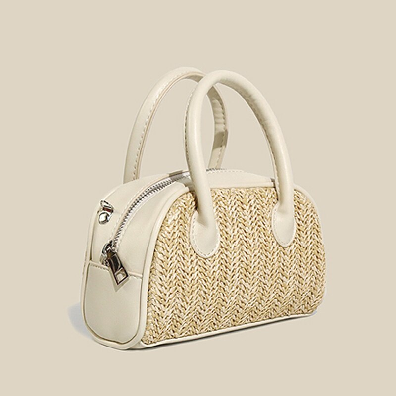 eybag Summer Beach Plaited Straw Bags Eco Friendly Handwoven Casual Totes Top Handle Handbag Simple Design Crossbody Bags