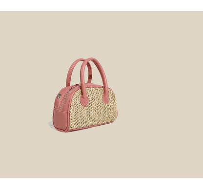 eybag Summer Beach Plaited Straw Bags Eco Friendly Handwoven Casual Totes Top Handle Handbag Simple Design Crossbody Bags