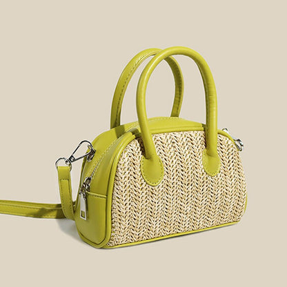 eybag Summer Beach Plaited Straw Bags Eco Friendly Handwoven Casual Totes Top Handle Handbag Simple Design Crossbody Bags