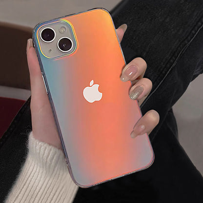 eybag Luxury Matte Laser Aurora Phone Case for iPhone 13 Pro Max 12 11 XS X XR 7 Plus 12 13 Mini Hybrid Ammor Shockproof Back Cover