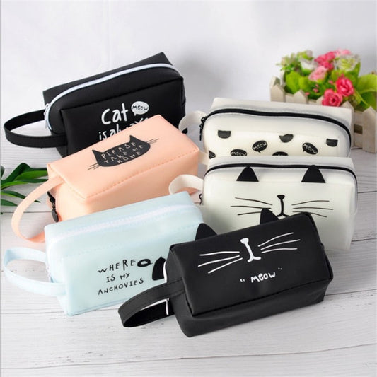 eybag silicone pen bag Cute pencil case School stationery Storage bag portable pen case for girls school supplies gifts kawaii pen box