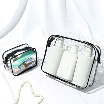 eybag Transparent Cosmetic Bag PVC Women Zipper Clear Makeup Bags Beauty Case Travel Make Up Organizer Storage Bath Toiletry Wash Bag