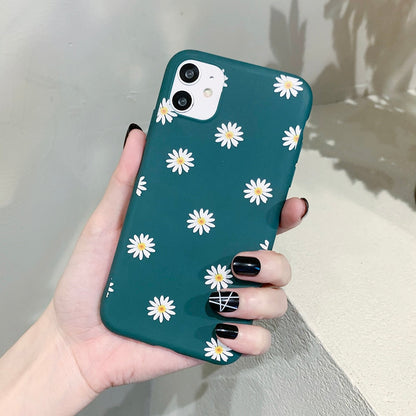 eybag Ottwn Colorful Daisy Flowers Phone Case For iPhone 14 Pro Max 11 12 13 Pro Max X XR XS Max 7 8 6 6s 14 Plus Soft TPU Back Cover