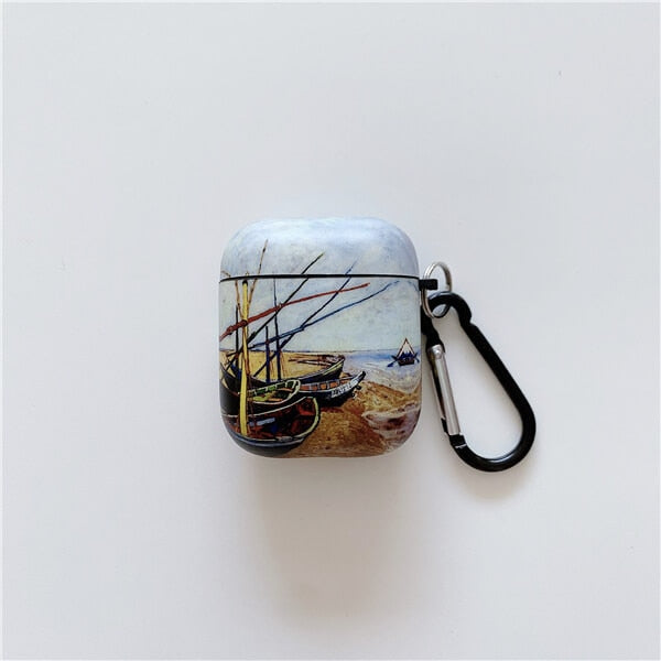 eybag Van Gogh oil painting protective case for Airpods Pro cover bluetooth wireless earphone charging bag for airpod 2 air pod cases