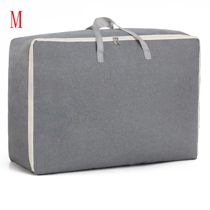 eybag Wearable Luggage Bag Travel Clothes Storage Bags Zipper Handbag Dustproof Cotton Cloth Moving Bag Big Organizer Hand Duffle Bag