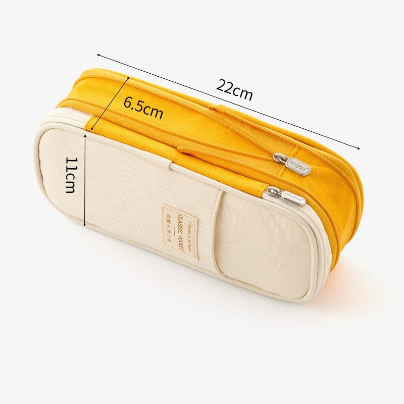 eybag Large Capacity Pencil Case Stationery School Supplies Pencil Cases Pouch Office Desk Storage Bag Students Kids Pen Case Bags Box