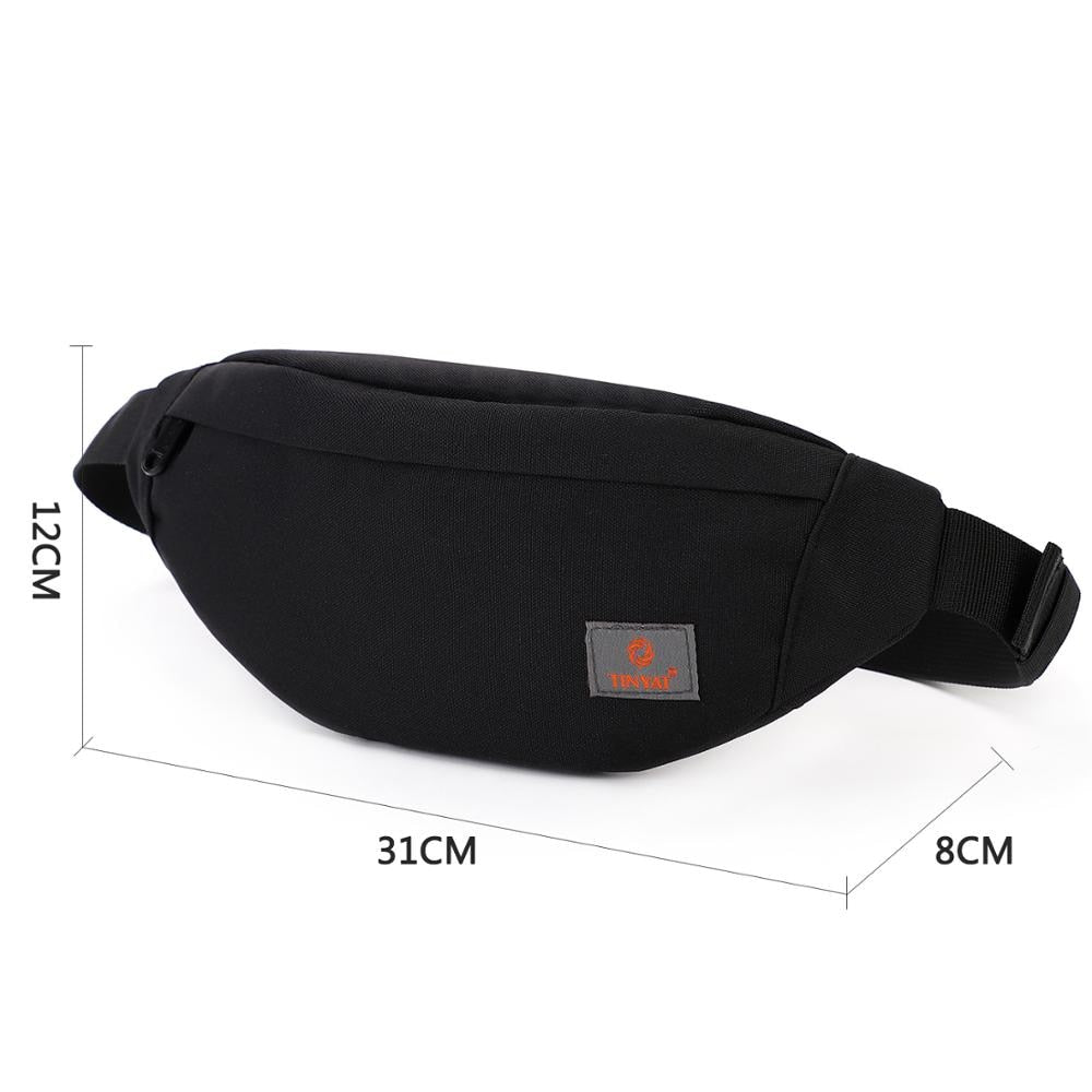 Lkblock Men Waist Bag Pack Purse Casual Large Phone Belt Bag Pouch Women's Canvas Travel Phone Bag Fanny Banana Bag Hip 4 Pockets